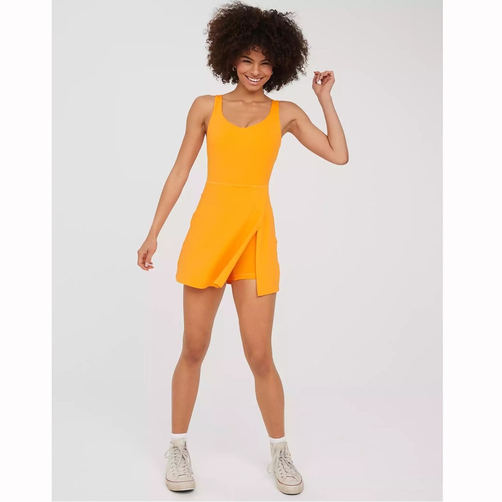 American Eagle Offline Orange Exercise Dress in Medium